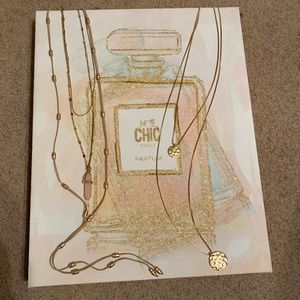 Set of layered necklaces